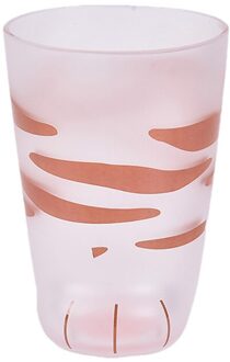 300Ml Mok Hittebestendig Glas Kat Cup Tijger Voeters Kantoor Matte Kat Voeters Creatieve Melk Koffie Cup leuke Kinderen Drinken Fles 1