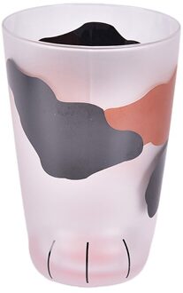 300Ml Mok Hittebestendig Glas Kat Cup Tijger Voeters Kantoor Matte Kat Voeters Creatieve Melk Koffie Cup Leuke kinderen Drinken Fles