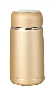 300Ml Rvs Thermosfles Draagbare Straight Isolatie Thermoskan Beste Cadeaus Voor Koppels Goud