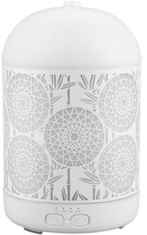 300Ml Ultrasone Luchtbevochtiger Aromatherapie Etherische Olie Diffuser 7 Kleuren Nachtlampje Auto Uitschakeling Timer Kantoor Slaapkamer Thuis JS094W