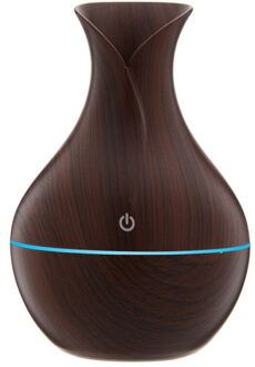 300Ml Usb Luchtbevochtiger Elektrische Aroma Air Diffuser Hout Ultrasone Essentiële Olie Aromatherapie Cool Mist Maker Voor Thuis Auto 2