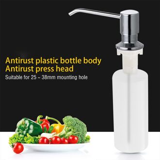 300Ml Wasmiddel Vloeibare Zeep Dispenser Handpers Wassen Zeep Fles Pompen Corrosiebestendig Voor Aanrecht Kranen