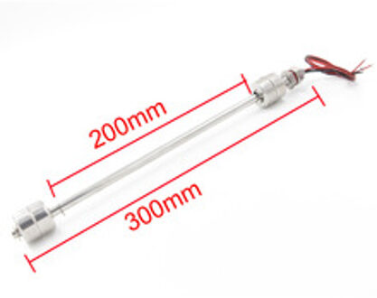 300mm Vlotterschakelaar Rvs Horizontale Water Level Sensor Dubbele Bal