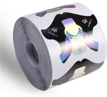 300Pcs Nagels Art Tips Vorm Dikke Gids Sticker Lijm Extension Tool Acryl Franse Tips Mold Polish Nail Art Guide stencil