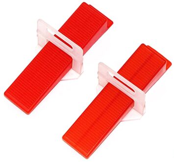300Pcs Plastic Tegel Leveling Systeem 200 Clip + 100 Wedge Tegel Vloer Muur Muur Tool Clip Locator Leveler