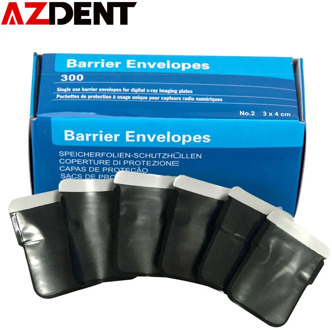 300pcs size 2 Dental X-Ray ScanX Barrier Envelopes suitable for the size of 30x40 mm teeth piece