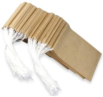 300Pcs Trekkoord Theezakje Wegwerp Lege Theezakje Voor Koffie En Losse Thee, 1 Cup Capaciteit (7X9 Cm)