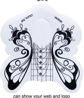 300Pcs Vlinder Nagels Formulieren Voor Gel Nail Art Vorm Papier Stickers Nail Extensions Bouwen Gel Nail Vorm Tips Acryl vormen, UYUI8