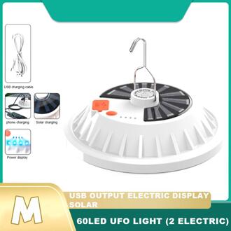 300W Oplaadbare Led Gloeilamp Afstandsbediening Solar Lading Lantaarn Draagbare Nood Avondmarkt Licht Outdoor Camping Thuis V61-60LED