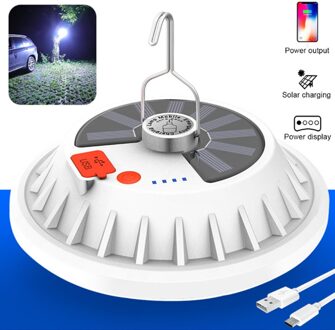 300W Oplaadbare Led Gloeilamp Afstandsbediening Solar Lading Lantaarn Draagbare Nood Avondmarkt Licht Outdoor Camping Thuis