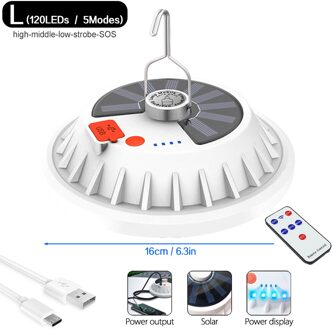 300W Solar Led Lamp Lamp Afstandsbediening Solar Lading Lantaarn Draagbare Nood Avondmarkt Licht Outdoor Solar Camping Licht E met SOLAR L RC