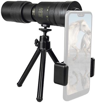 300X 40Mm Monoculaire Telescoop Compact Intrekbare Zoom Waterdicht Professionele Hd Glas Met Statief Kijken Wandelen Camping Lens