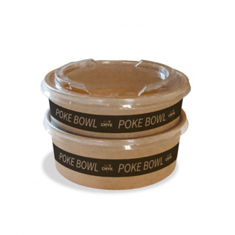 300x bedrukte poke bowls - voedselverpakkingen bedrukken (300 st) drukken