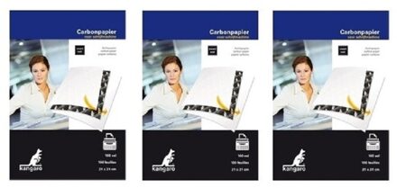 300x Carbonpapier vellen A4-formaat - Hobbypapier Zwart