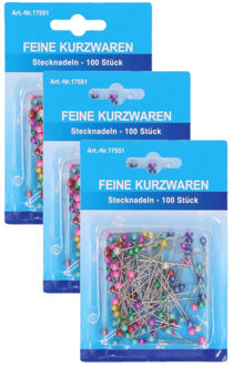 300x Gekleurde kopspelden 35 mm