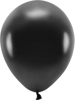 300x Zwarte ballonnen 26 cm eco/biologisch afbreekbaar - Milieuvriendelijke ballonnen - Feestversiering/feestdecoratie - Zwart thema - Themafeest versiering