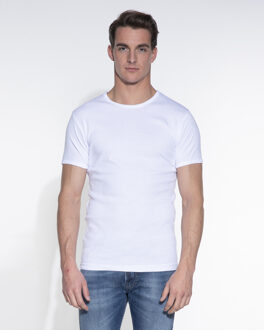 301 - T-shirt 1-pack Semi Body Fit Ronde Hals Wit - XXL