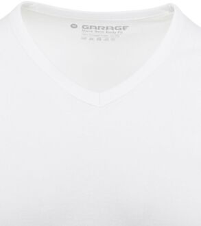 302 - T-shirt 1-pack Semi Body Fit V-Hals Wit - S