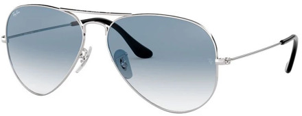 3025 Aviator Zonnebril - Zilver - Medium 58 mm