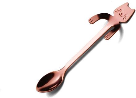 304 Roestvrij Staal Bestek Lepel Met Lange Steel Ijs Lepel Koffie Lepel Thee Thuis Keuken Servies Lepels Keuken Gereedschap roos goud