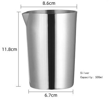 304 Roestvrij Staal Cocktail Shaker Cocktail Shaker zilver