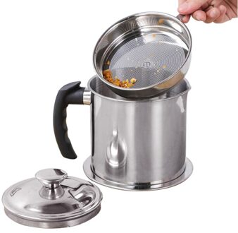 304 Roestvrij Staal Frituren Pot Keuken Tempura Friteuse Pan Met Deksel En Thermometer Japanse Stijl Frituren Pot 1.3L olie- Strainer