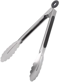 304 Roestvrij Staal Keuken Tang Geborsteld Staal Voedseltangen Met Ergonomische Grip Metalen Keuken Tang Barbecue Koken