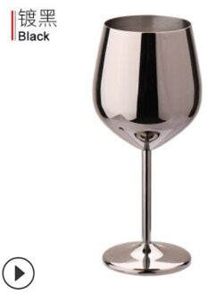 304 Roestvrij Staal Koper Plated Single Layer Beker Cocktail Cup 500Ml Wijn Cup Drum Tumbler Champagne Beker Wijn Glas set