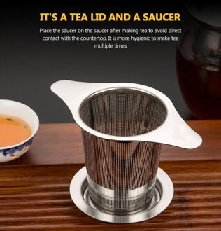 304 Roestvrij Staal Lek Thee Zetgroep Herbruikbare Losse Leaf Zeef Filter Binaural Theezeefje Keuken Gereedschap Thee Accessoires