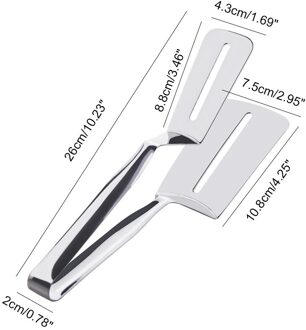 304 Roestvrij Staal Schop Clip Gebakken Vis Pizza Steak Schoppen Thuis Keuken Pannenkoeken Koekenpan Vis Schop Vork Tool