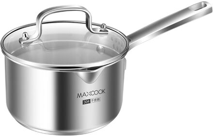 304 Roestvrij Staal Steelpan Met Glazen Deksel, Zeef Deksel, Kookgerei Pot Melk Pan