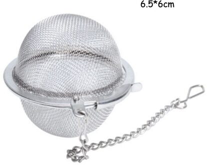 304 Roestvrij Staal Thee Bal Zeef Sphere Locking Spice Mesh Zetgroep Keuken Gereedschap 65x60mm