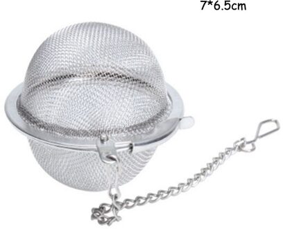 304 Roestvrij Staal Thee Bal Zeef Sphere Locking Spice Mesh Zetgroep Keuken Gereedschap 75x70mm