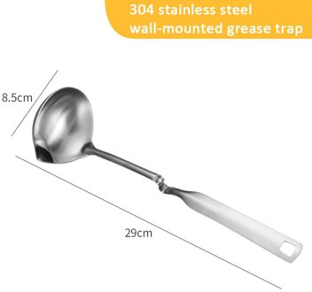304 Roestvrij Stalen Lepel Muur Opknoping Olie Filter Sleuven Lepel Rijst Soep Lepel Ijs Dessert Lepel Keuken Diner Servies 01