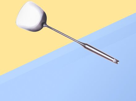 304 Roestvrij Stalen Wok Spatel Roerbak Spatel Met Ergonomisch Handvat Voor Comfortabele Grip En Hittebestendig Bescherming