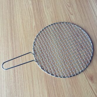 304 rvs barbecue vlees speciale reizen ronde picknick barbecue netto 26cm in diameter