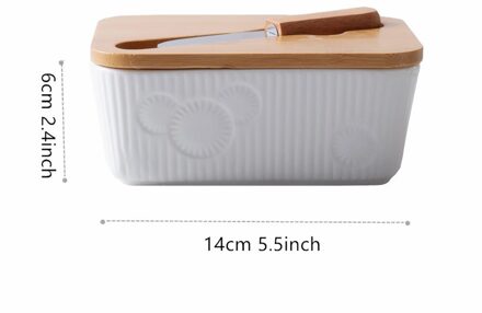 304 Rvs Botervloot Box Container Kaas Server Opslag Keeper Lade Met Deksel Keuken Servies Boter Doos