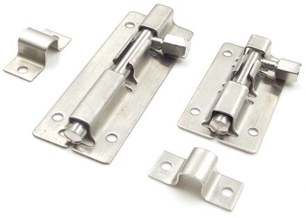 304 Rvs Bout Deurbout Deur Gesp Anti-Diefstal Deurslot Verdikte Badkamer Houten Deurslot Deur Houten deur Klink 4 duim