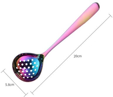 304 Rvs Opscheplepel Soep Pollepel Scoop Familie Soep Vergiet Lepels Koken Lepel Keuken Accessoires Gebruiksvoorwerp kleurrijk colander