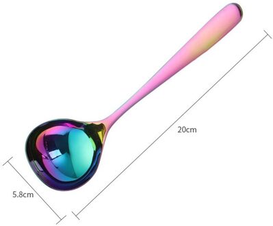 304 Rvs Opscheplepel Soep Pollepel Scoop Familie Soep Vergiet Lepels Koken Lepel Keuken Accessoires Gebruiksvoorwerp kleurrijk soep Ladle