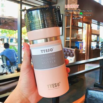 304 Rvs Outdoor Thermoskan Rvs Grote Capaciteit Draagbare Dubbelwandige Thermoskan Geïsoleerde Tumbler 48 Uur roze 473ml