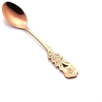 304 Rvs Roze Koffie Lepel, Roeren Lepel, Lange Steel Thee Lepel, Dessertlepel, keukengerei, Directe roos goud