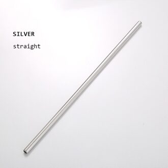 304 Rvs Straw Herbruikbare Metalen Rietjes Set Met Borstel Party Bar Accessoire Eco Vriendelijke Gebogen Rechte Dull