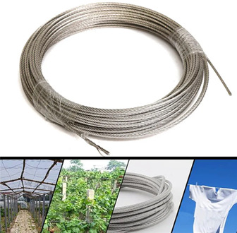 304 Stainless Steel 3mm Diameter Cable Wire Clothes Cable Line Wire Rope Length 30M