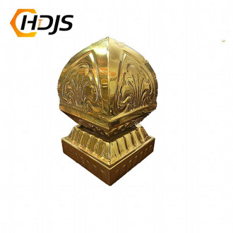 304 stainless steel ball, square seat ball, welded hollow ball, suitable for stair handrail, outdoor guardrail decoration