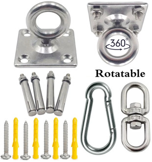 304 Stainless Steel Ceiling Hanging Kit Anchor Suspension Bracket Hook Hanger For Yoga Hammock Sex Swing Hanging Chair Sandbag