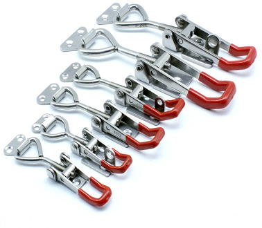 304 stainless steel latch lock, toggle door latch, toggle door clip adjustable cabinet box handle door lock, buckle for sliding