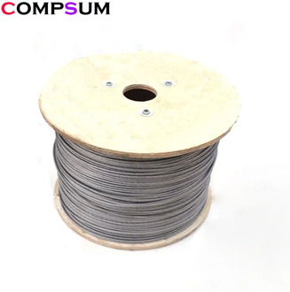 304 Stainless Steel Steel PVC Coated Flexible Wire Rope soft Cable Transparent Clothesline