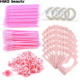 304Pcs Eyelash Extension Supplies Set lashes Micro Brush Tape Glue Ring Eye Pad Disposable Mascara Applicator eyelashes Tool