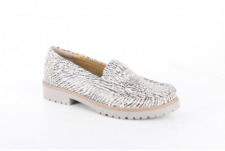 308.002-0341-h dames instappers gekleed - maat 37,5 Beige